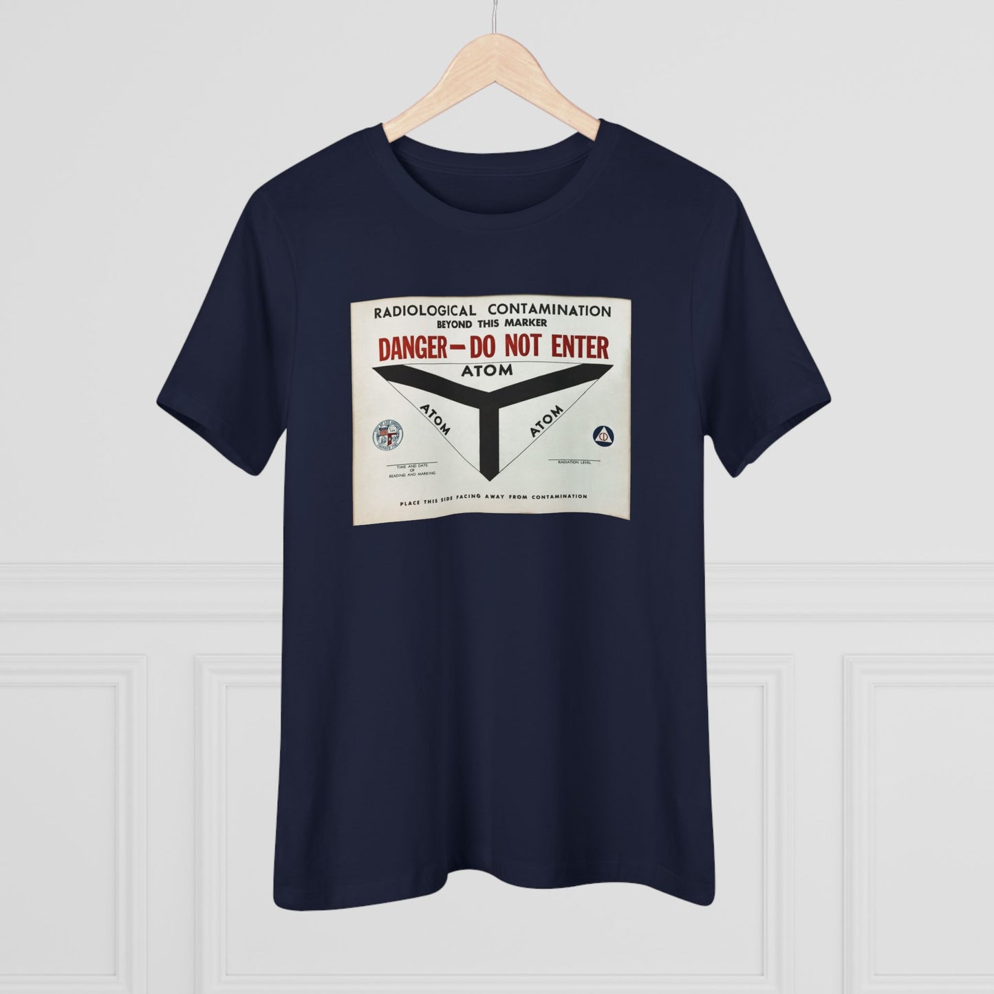 Radiological Contamination CD Sign Women's Premium Tee