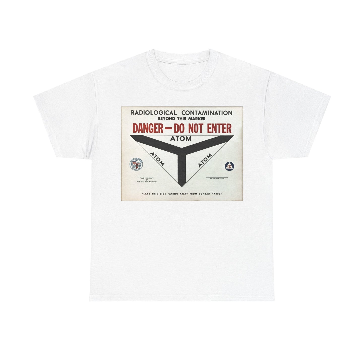 Radiological Contamination CD Sign Unisex Heavy Cotton Tee Bigger Sizes