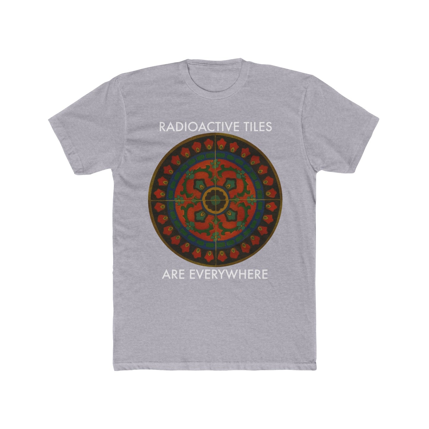 Radioactive Tile Tabletop with text Men's Cotton Crew Tee