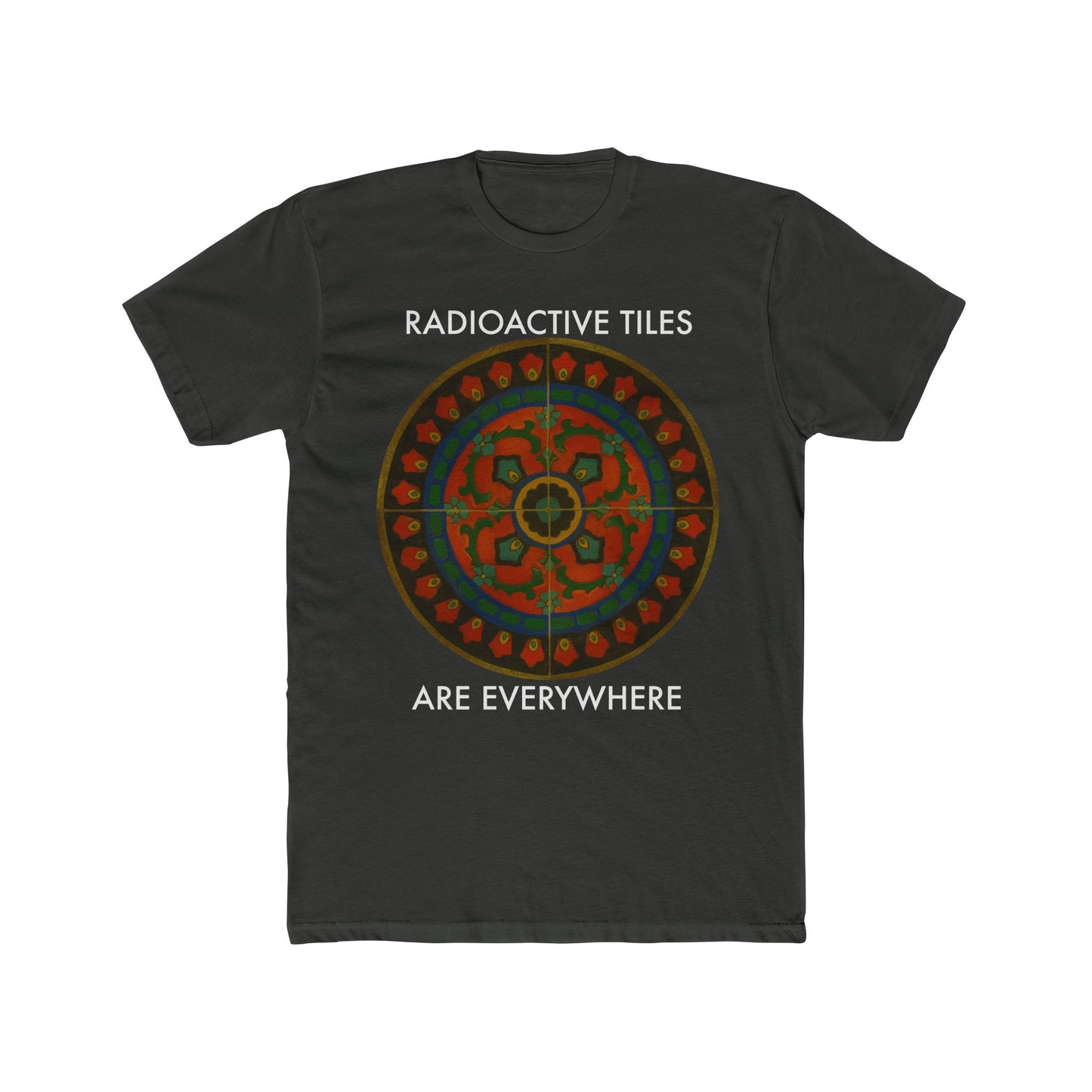 Radioactive Tile Tabletop with text Men's Cotton Crew Tee