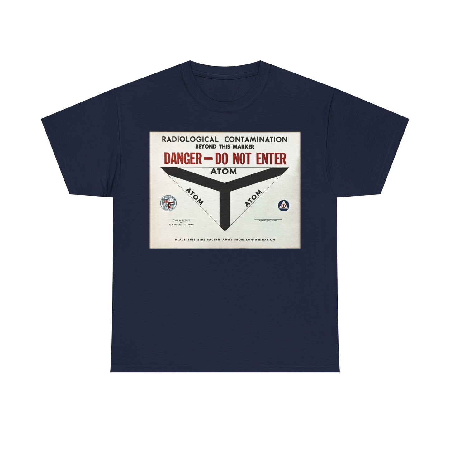 Radiological Contamination CD Sign Unisex Heavy Cotton Tee Bigger Sizes