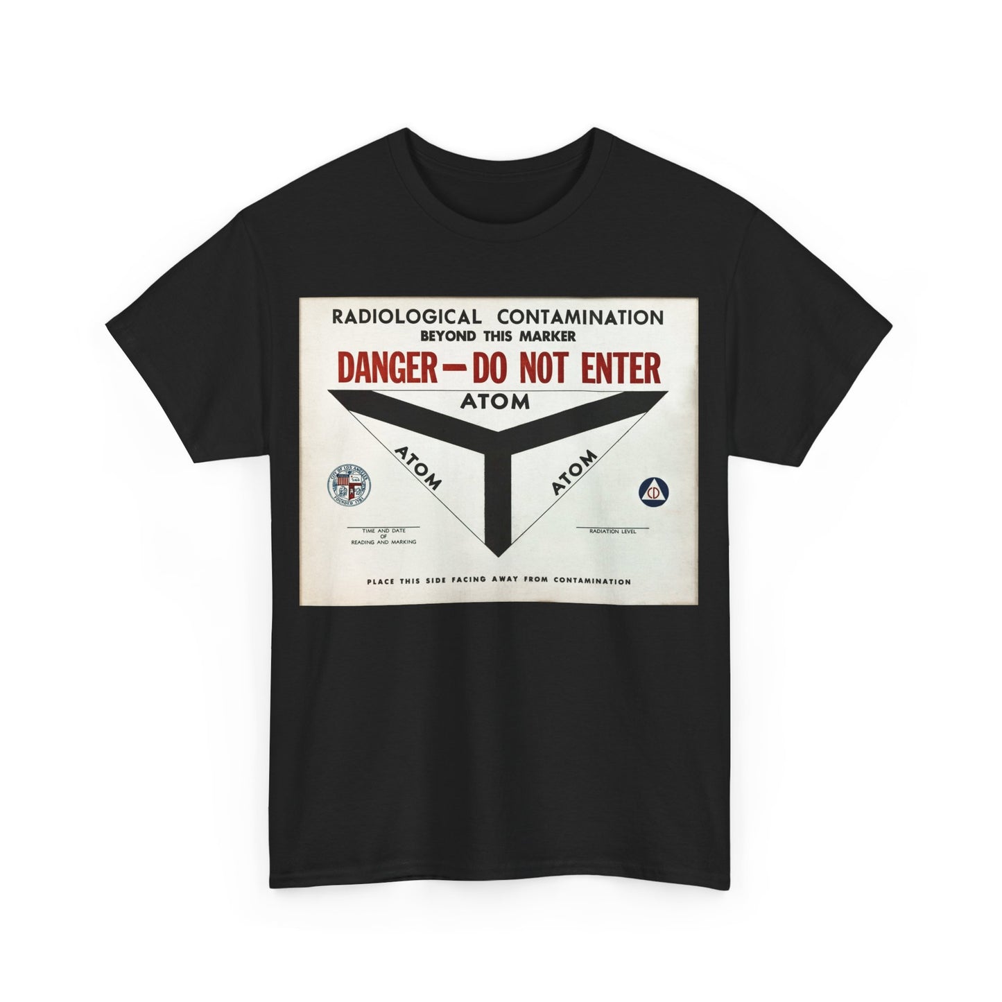 Radiological Contamination CD Sign Unisex Heavy Cotton Tee Bigger Sizes