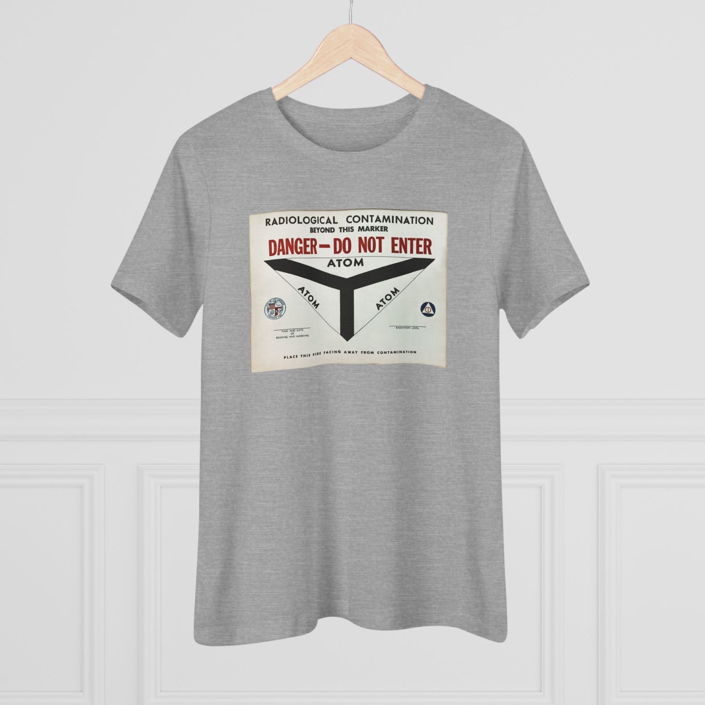 Radiological Contamination CD Sign Women's Premium Tee