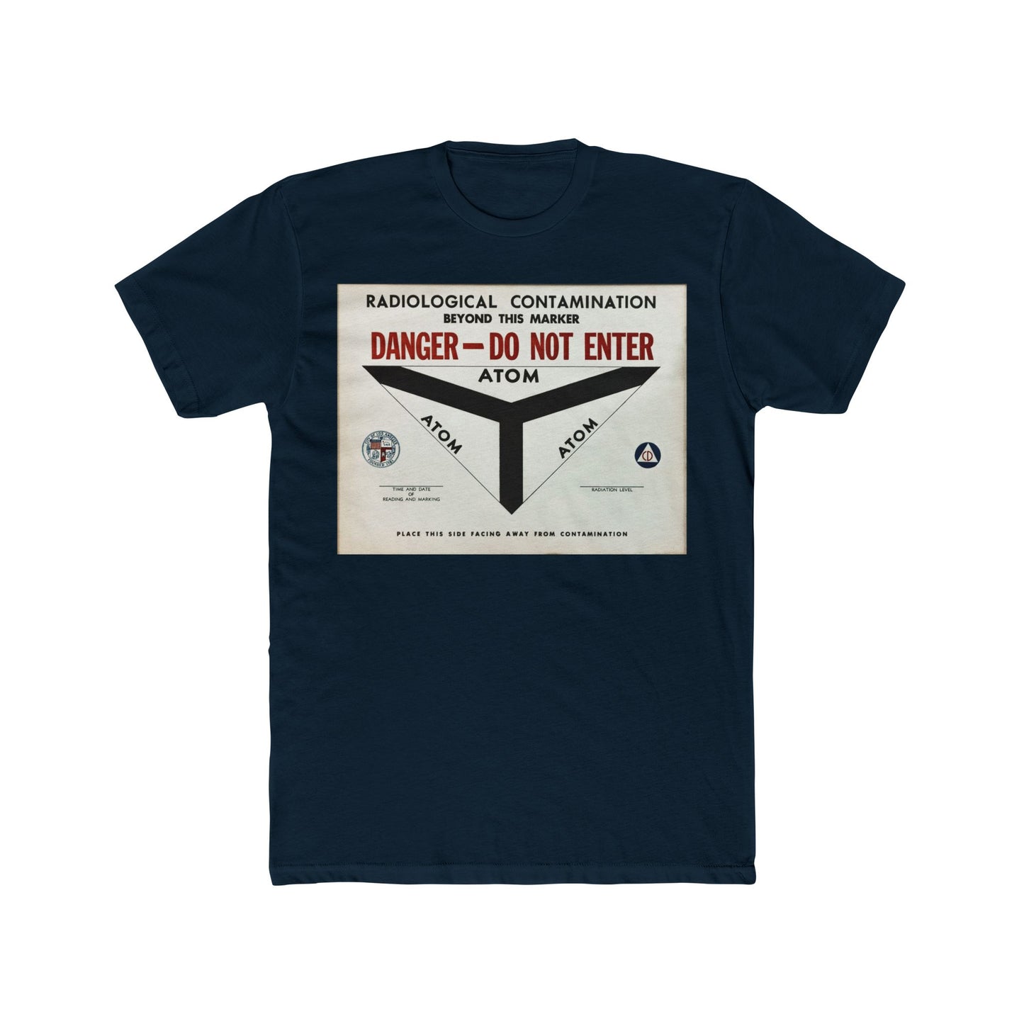 Radiological Contamination CD Sign Men's Cotton Crew Tee