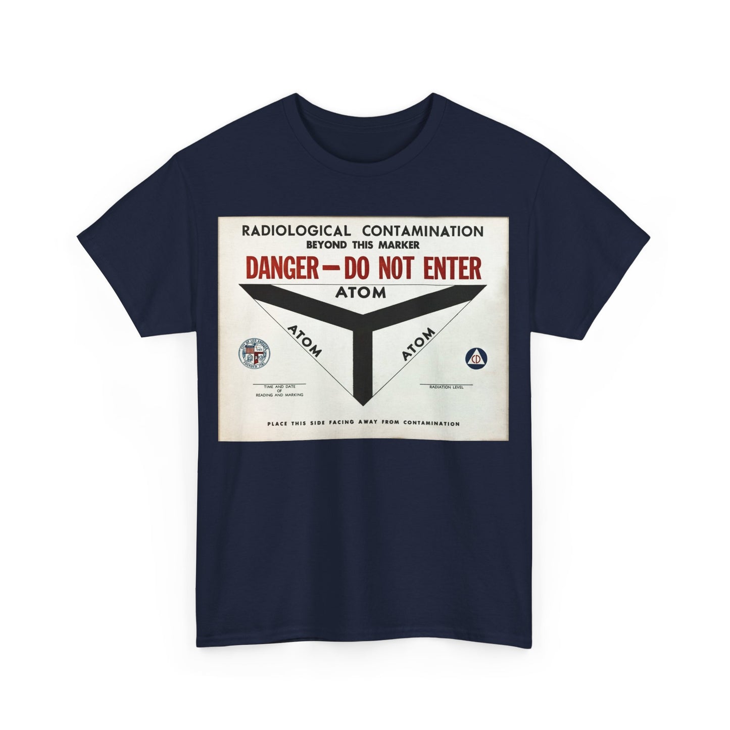 Radiological Contamination CD Sign Unisex Heavy Cotton Tee Bigger Sizes