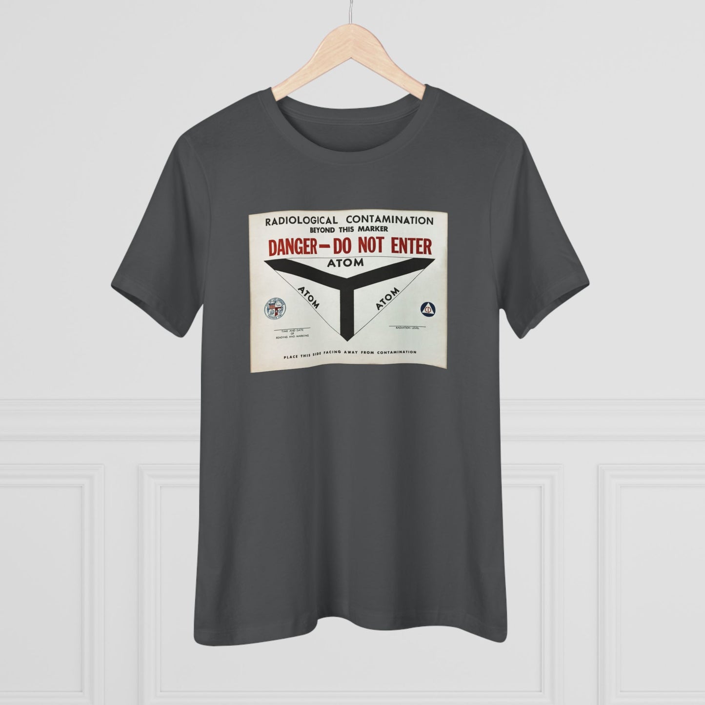 Radiological Contamination CD Sign Women's Premium Tee