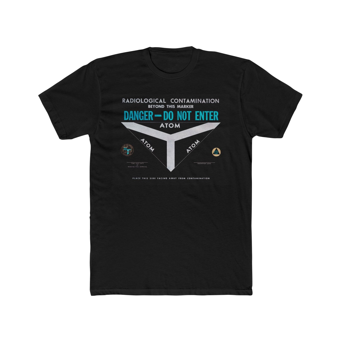 Radiological Contamination CD Sign Inverted Men's Cotton Crew Tee