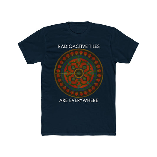 Radioactive Tile Tabletop with text Men's Cotton Crew Tee