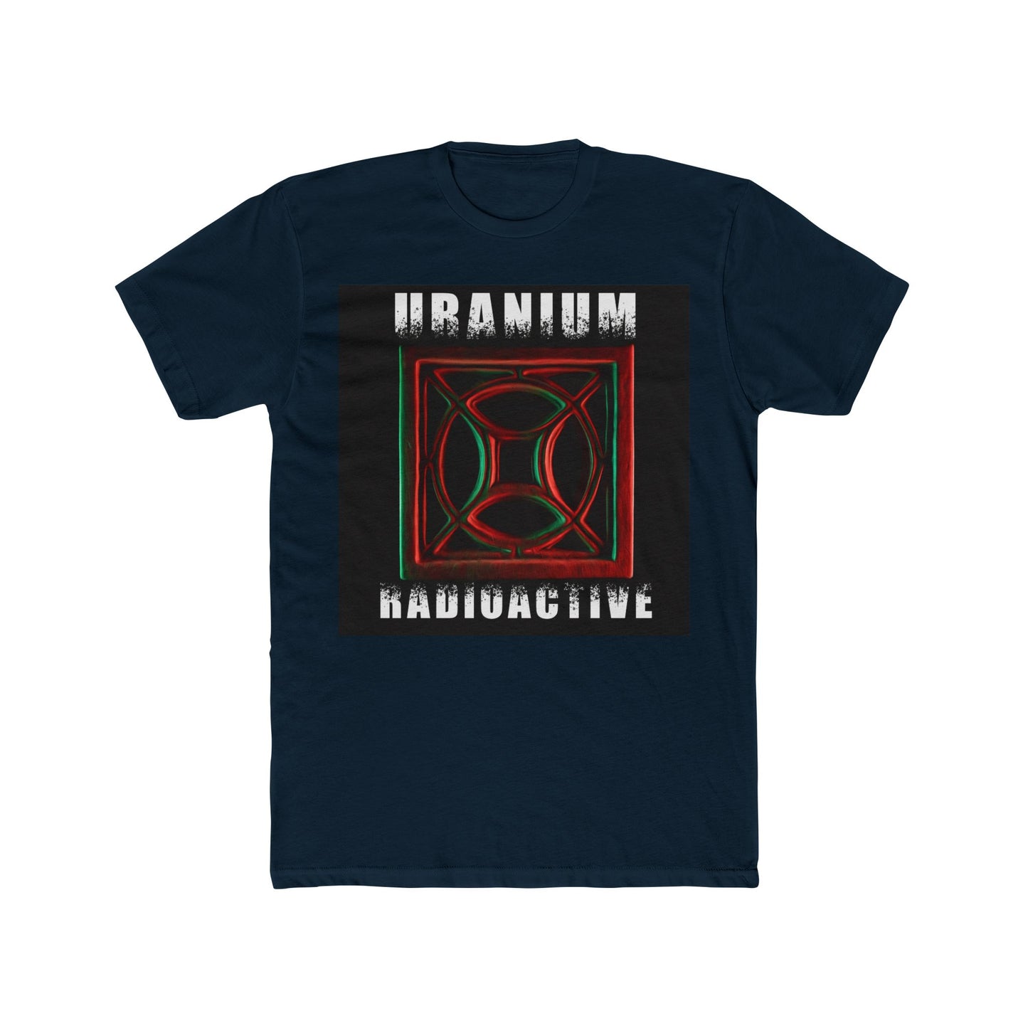 Uranium Heat Grate Text Men's Cotton Crew Tee