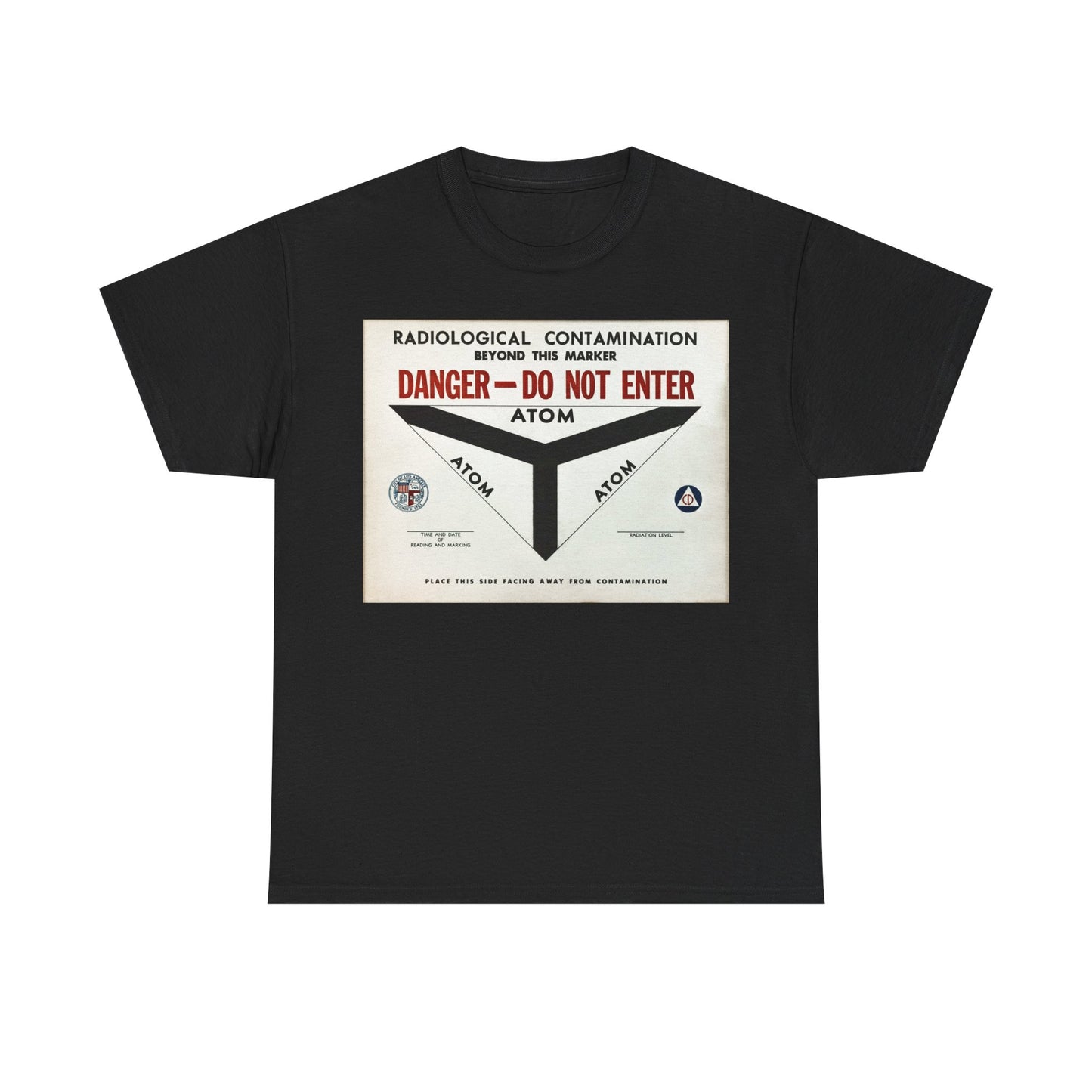 Radiological Contamination CD Sign Unisex Heavy Cotton Tee Bigger Sizes