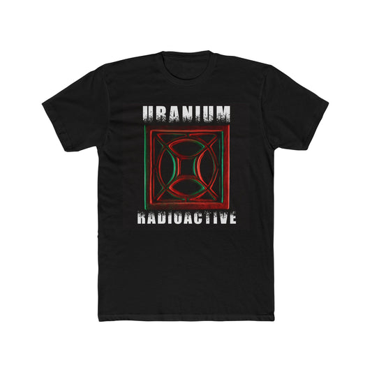 Uranium Heat Grate Text Men's Cotton Crew Tee